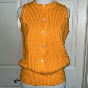 Vintage Yellow Sleeveless Sweater
